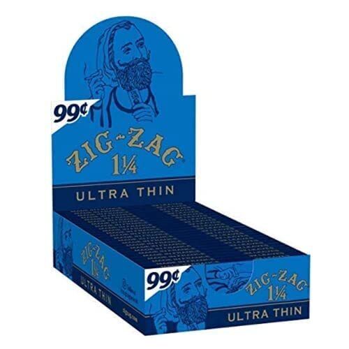 Zig-Zag Rolling Papers 1 1/4 Size Ultra Thin Pre Priced $.99 (24 Booklets Retail