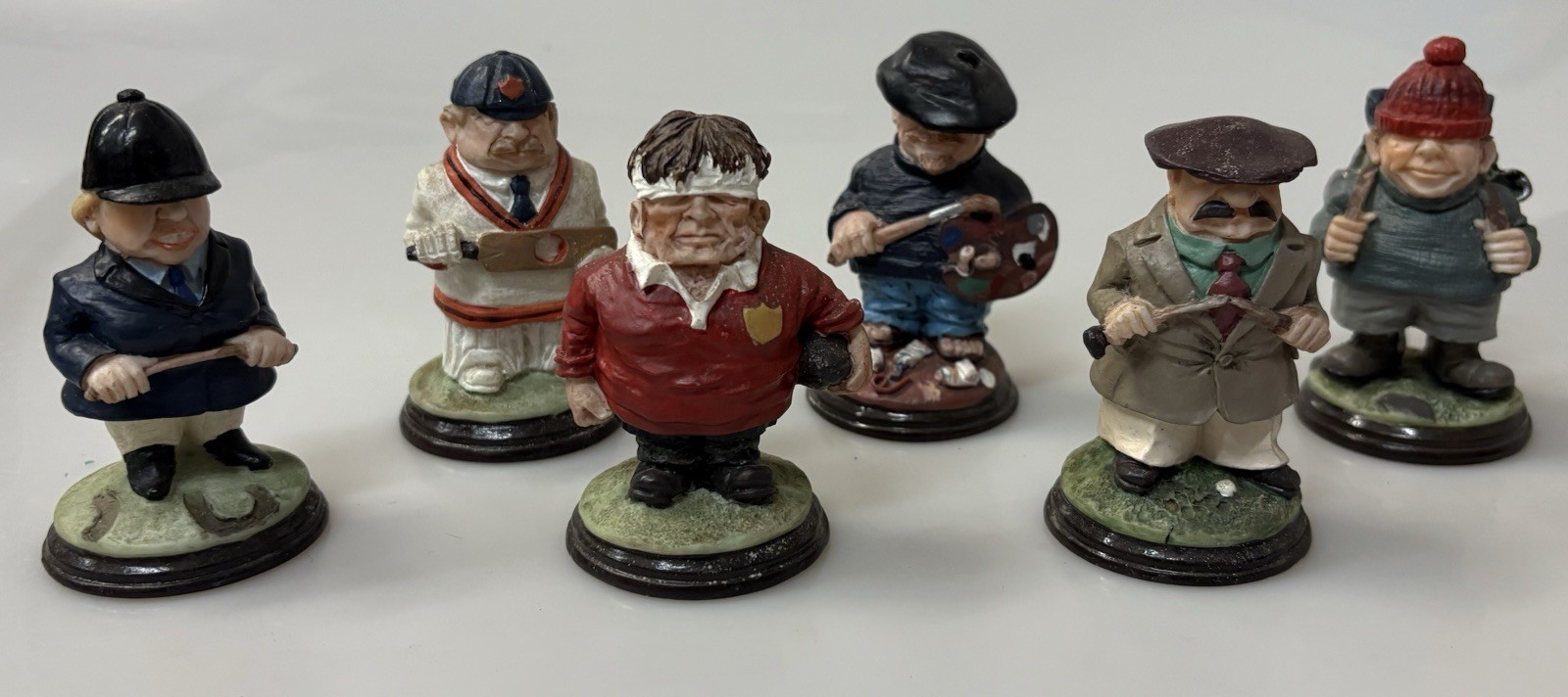 VTG Flambro British Blighters Bundle Set by Dennis Fairweather 1980’s • LOT OF 6