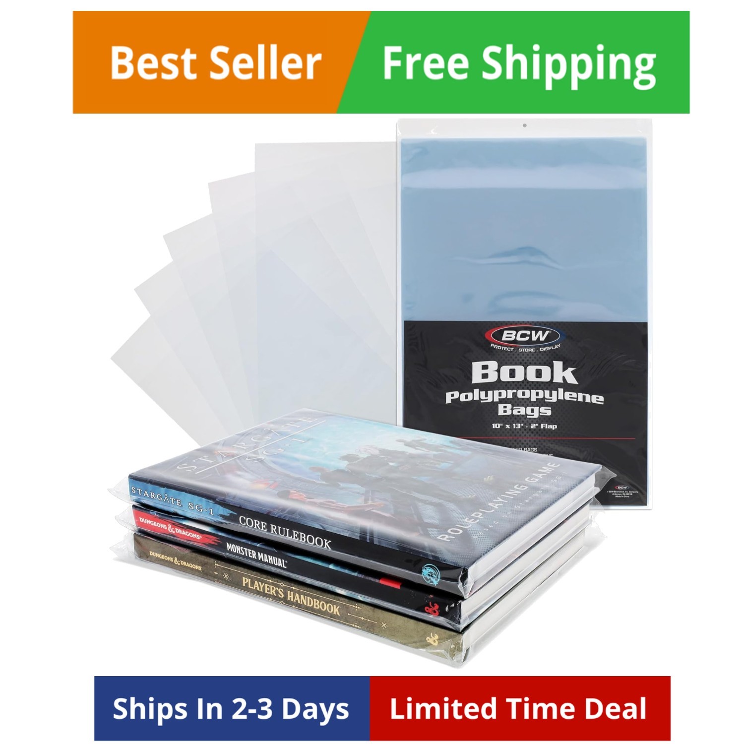 Book Storage Bags – 100 Pack | 10\