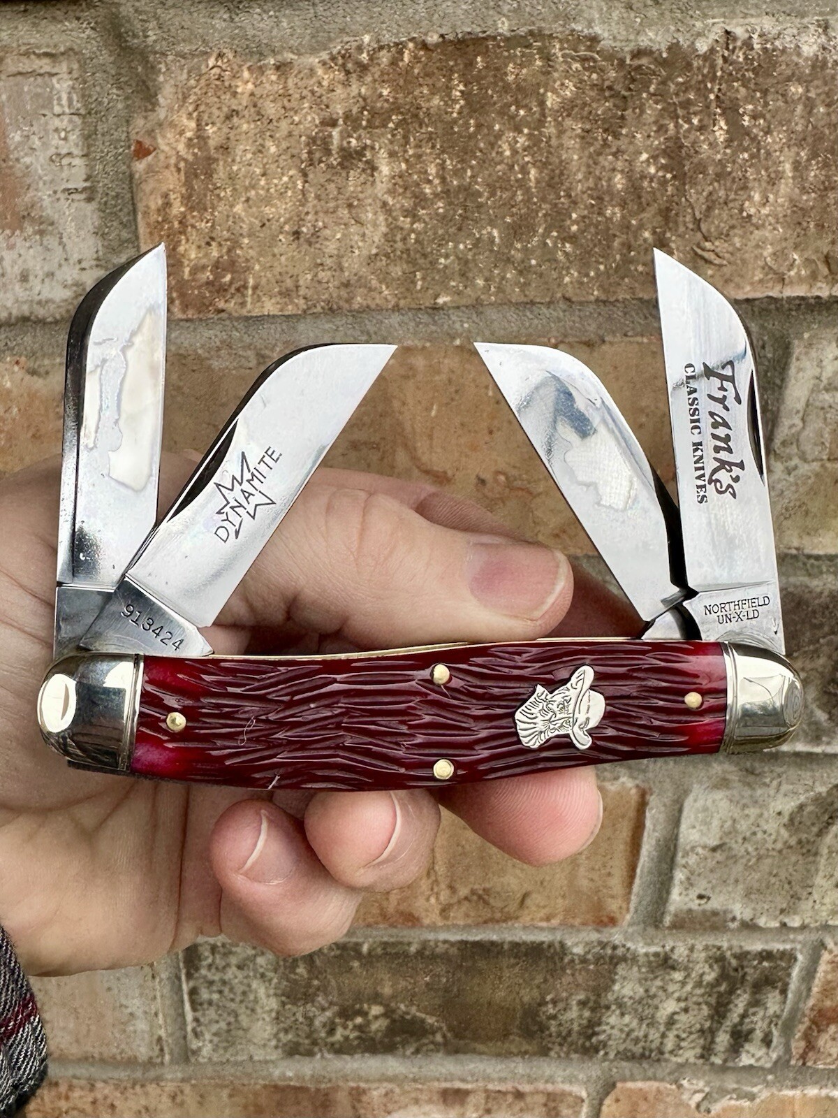 NEW Great Eastern Cutlery 91 Franks SFO Blood 🩸 Red Bone Dynamite Cutters Knife