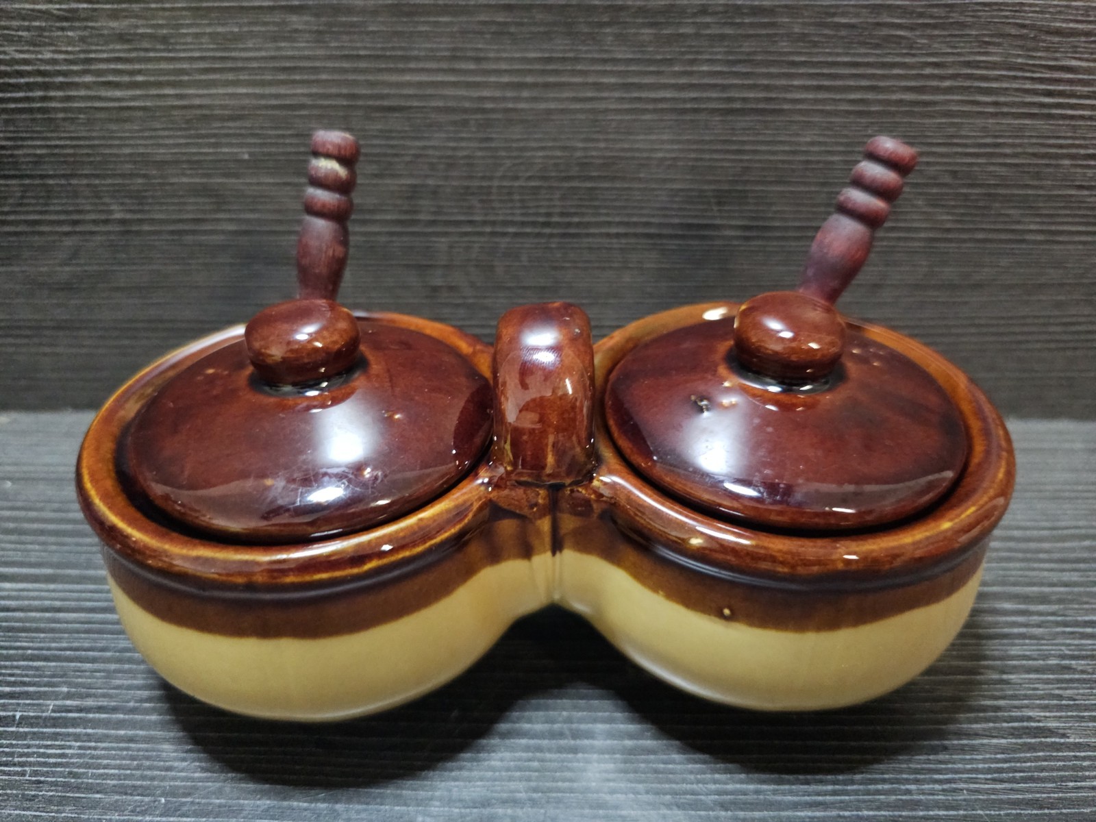 Vintage Ceramic Creamer And Sugar Bowl Set Made In Taiwan With Spoons