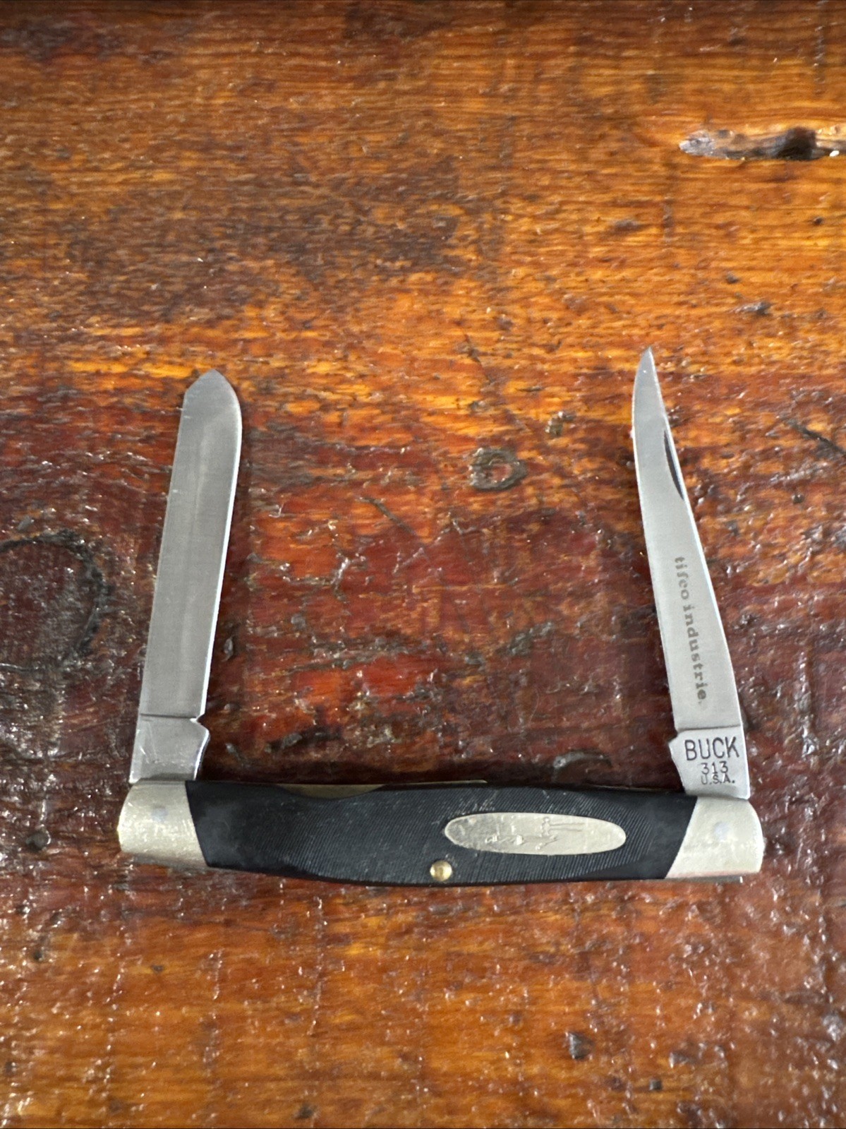Vintage BUCK 313 Muskrat Pocket Knife Pre-Date Code USA Made 1972-1985
