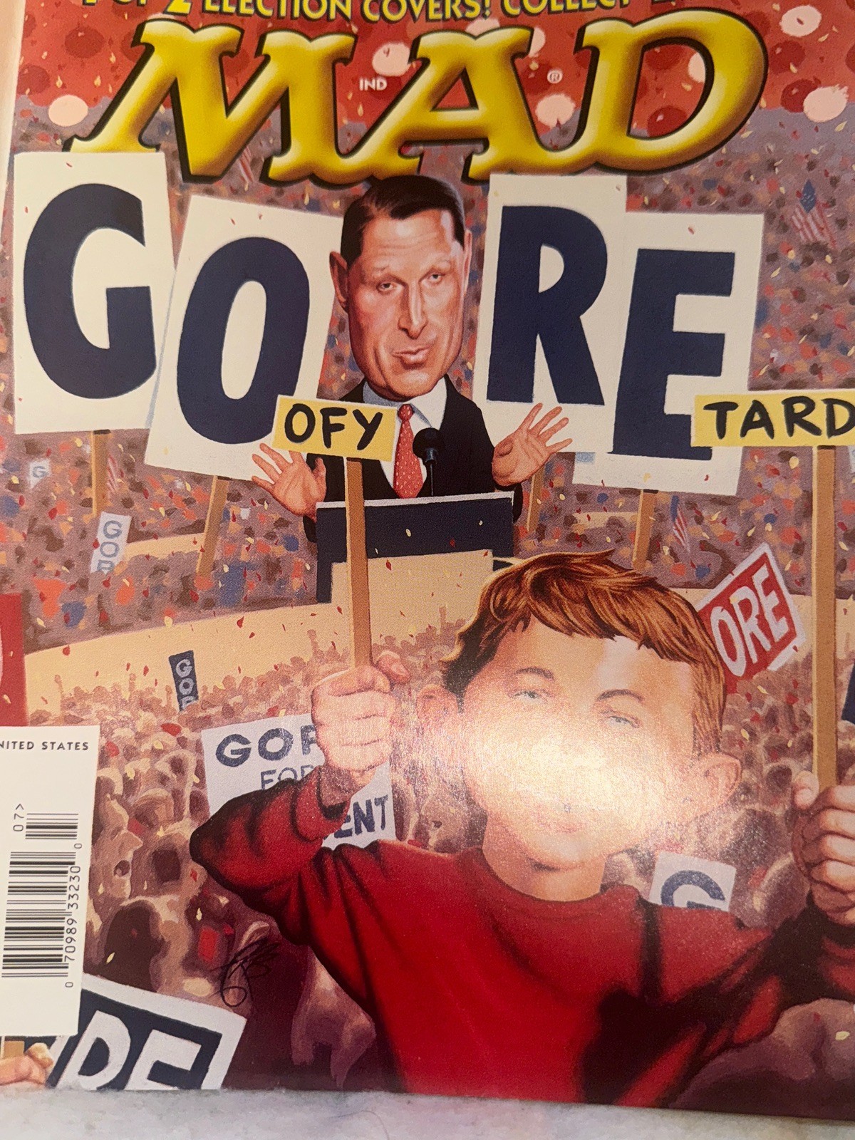 MAGAZINE Mad Mag 2000 #395 Al Gore (EXCELLENT) July Vintage Original