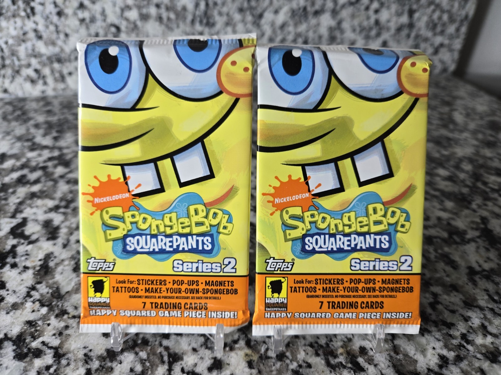 SpongeBob SquarePants Series 2 Trading Cards 2 Sealed Packs Topps 2009 RARE SpongeBob SquarePants Series 2 Trading Cards 2 Sealed Packs Topps 2009 RARE