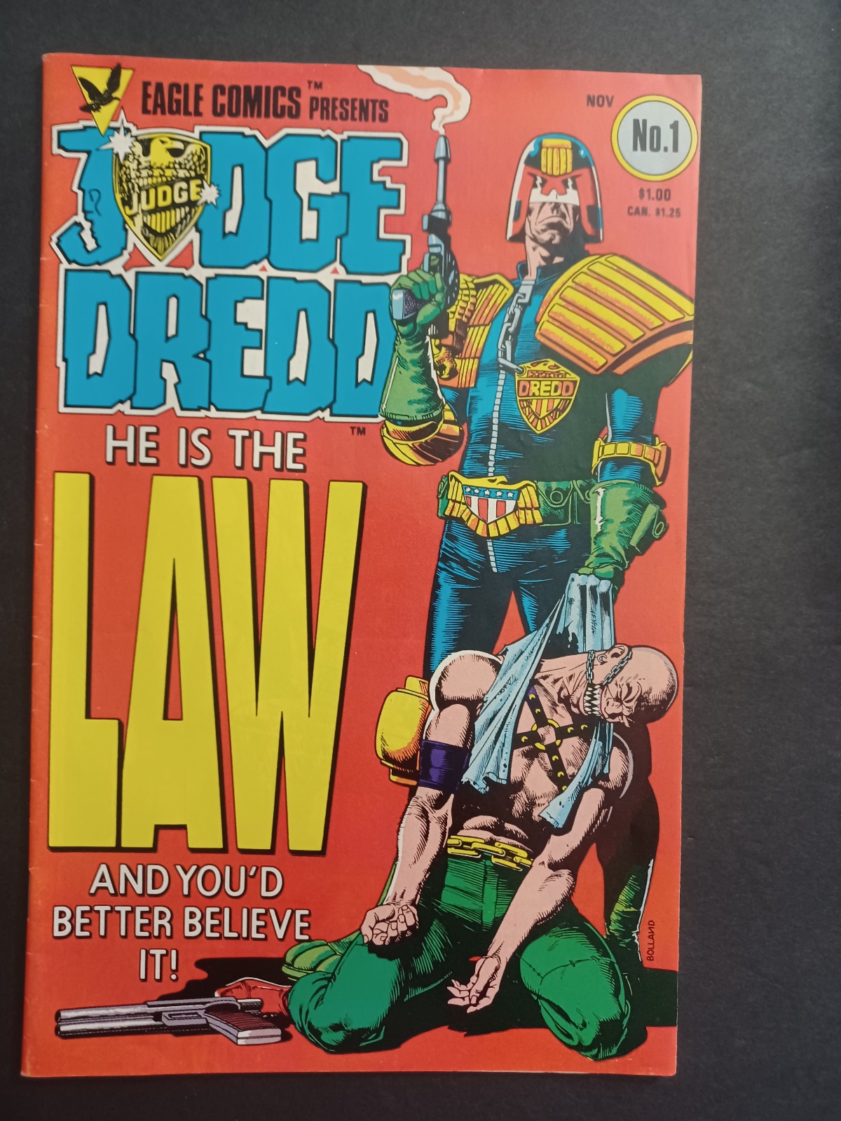 Judge Dredd #1 - 1st US Appearance - Brian Bolland - Eagle Comics - 1983 - VF Judge Dredd #1 - 1st US Appearance - Brian Bolland - Eagle Comics - 1983 - VF