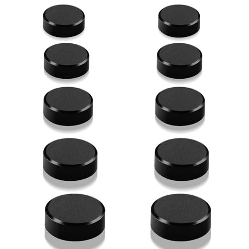 10 Pcs Black Mini Fridge Magnets, Strong Heavy Duty Magnets for Crafts & Office