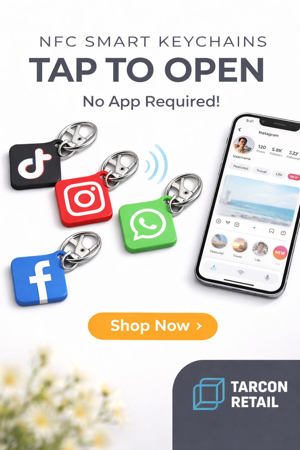 Custom NFC Keychain | Tap-to-Share Digital Business Card |Social Media & Contact Custom NFC Keychain | Tap-to-Share Digital Business Card |Social Media & Contact