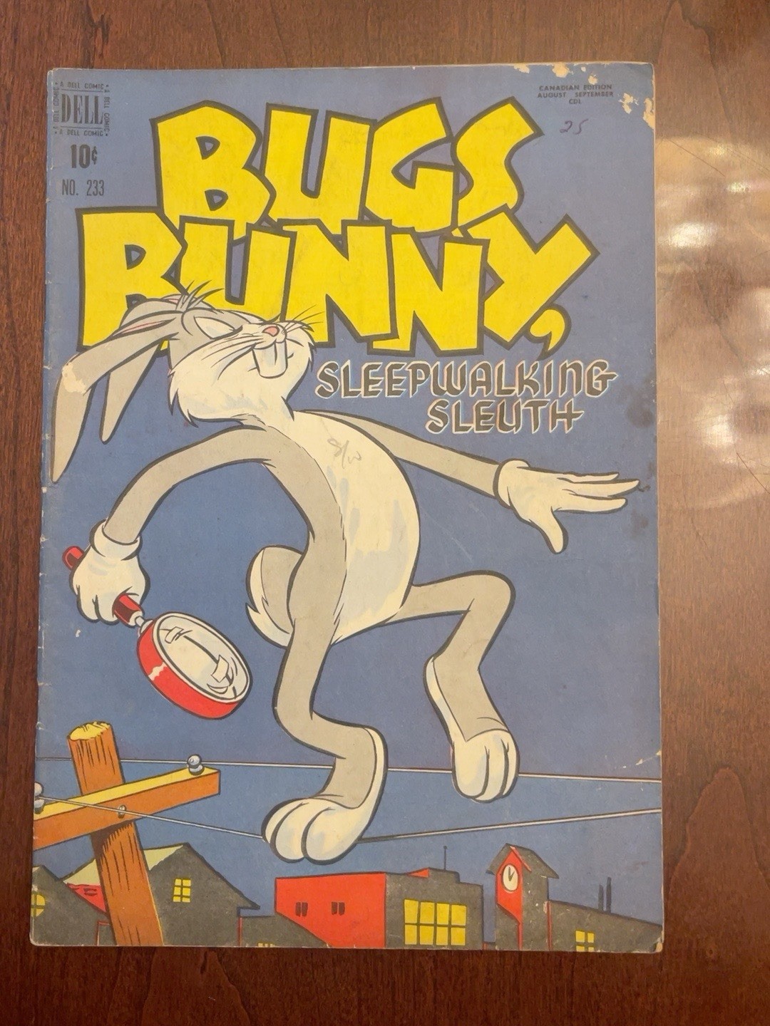 1949 Bugs Bunny Four Color #233 Canadian Edition Sleepwalking Sleuth Golden Age