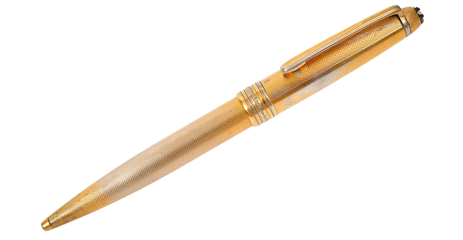 Montblanc Meisterstuck Solitaire 164V Vermeil Barley Ballpoint Pen - Solid 925 Montblanc Meisterstuck Solitaire 164V Vermeil Barley Ballpoint Pen - Solid 925