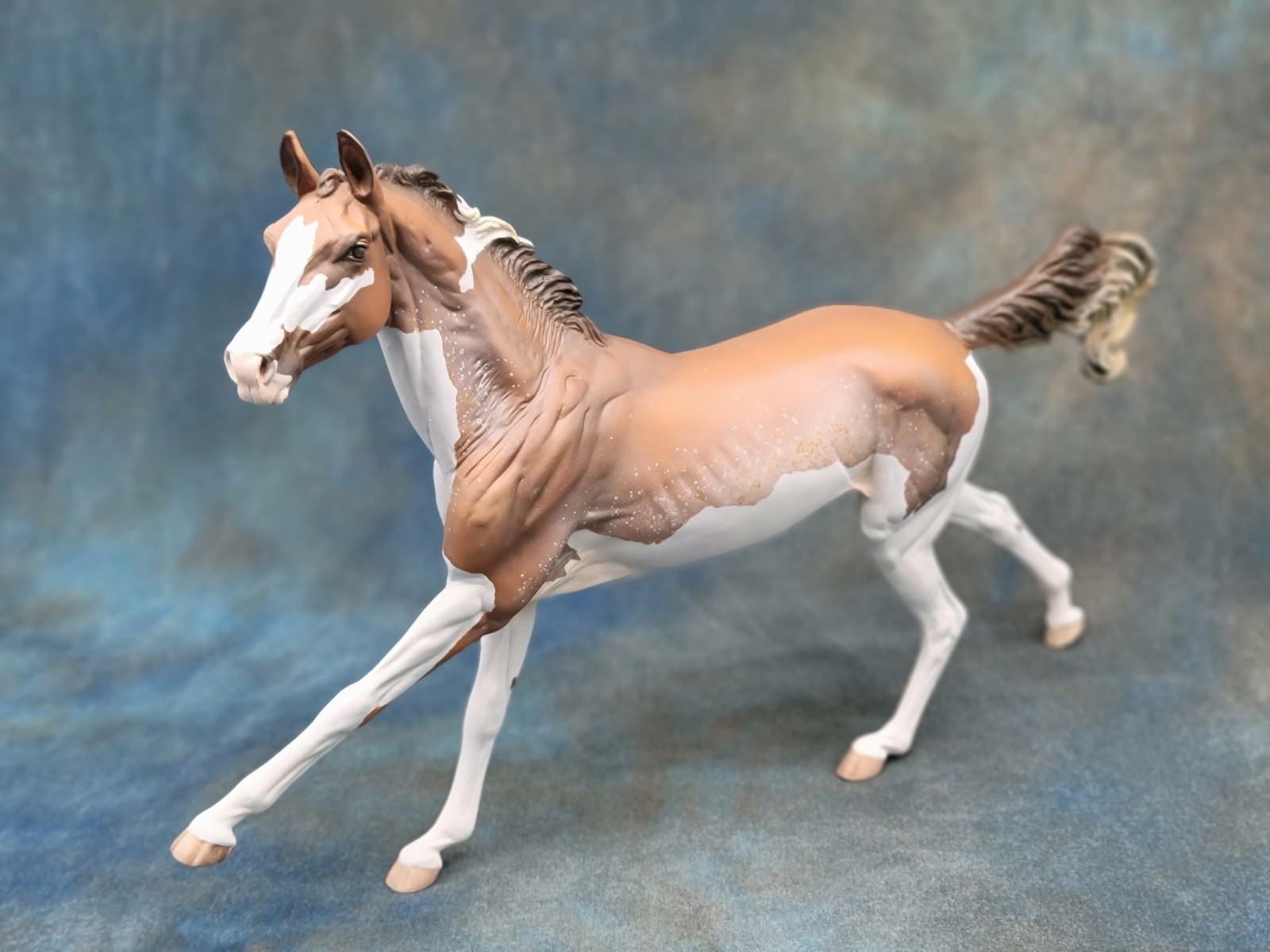 Breyer AKHAL-TEKE Custom SANDY BAY SABINO Horse Model LEEMOUN by mawaldees