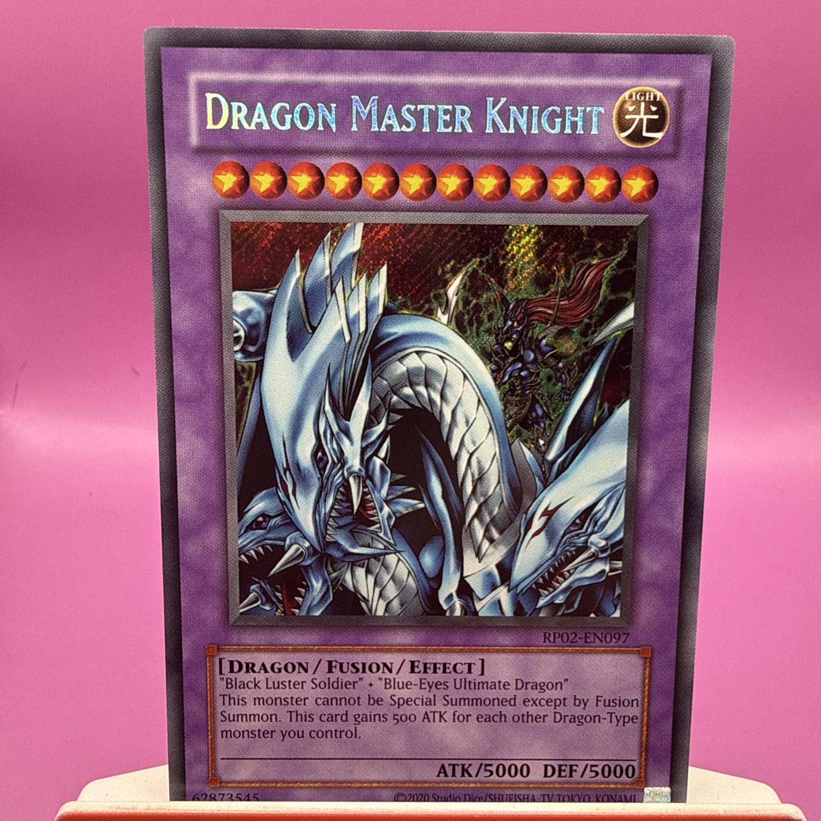 Yu-Gi-Oh TCG Dragon Master Knight Retro Pack 2 RP02-EN097 Reprint Secret Rare Yu-Gi-Oh TCG Dragon Master Knight Retro Pack 2 RP02-EN097 Reprint Secret Rare