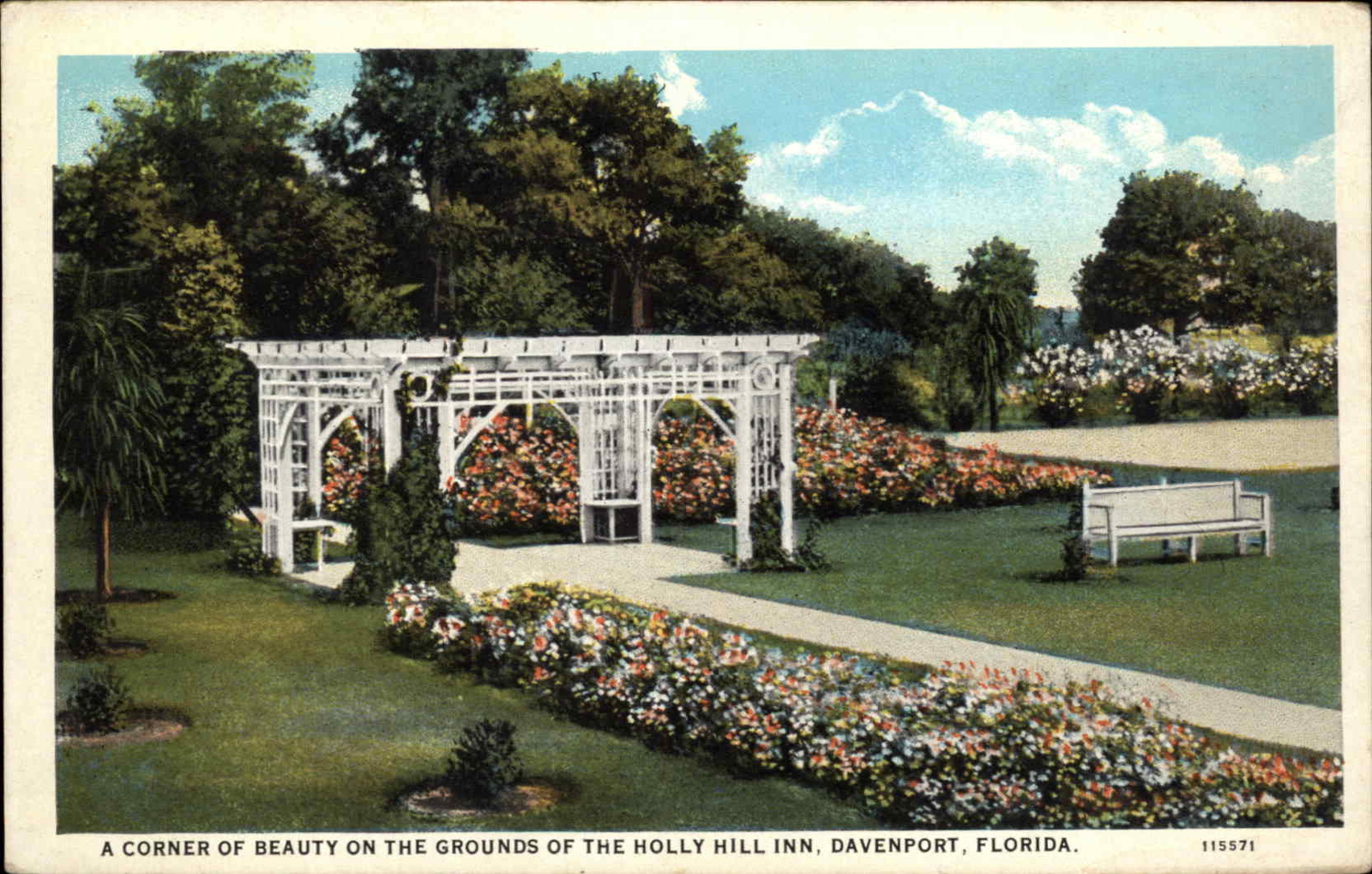 Davenport Florida FL Holly Hill Inn Hotel c1900s-20s Postcard