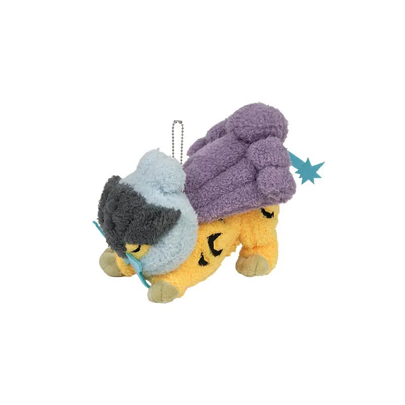 PC Stretch & Relax Series Plush Keychain & Doll, Sprigatito Luxray Raikou PC Stretch & Relax Series Plush Keychain & Doll, Sprigatito Luxray Raikou
