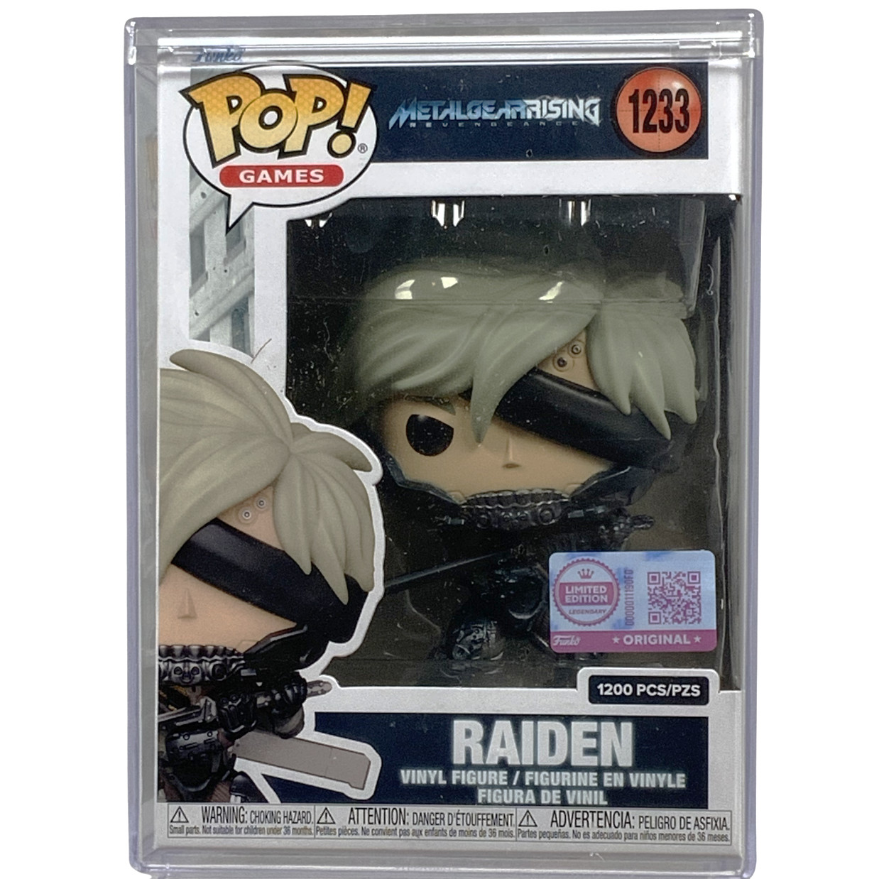 Funko Pop Cave RAIDEN: METAL GEAR RISING *MINT Limited Edition 1200pcs VERY RARE