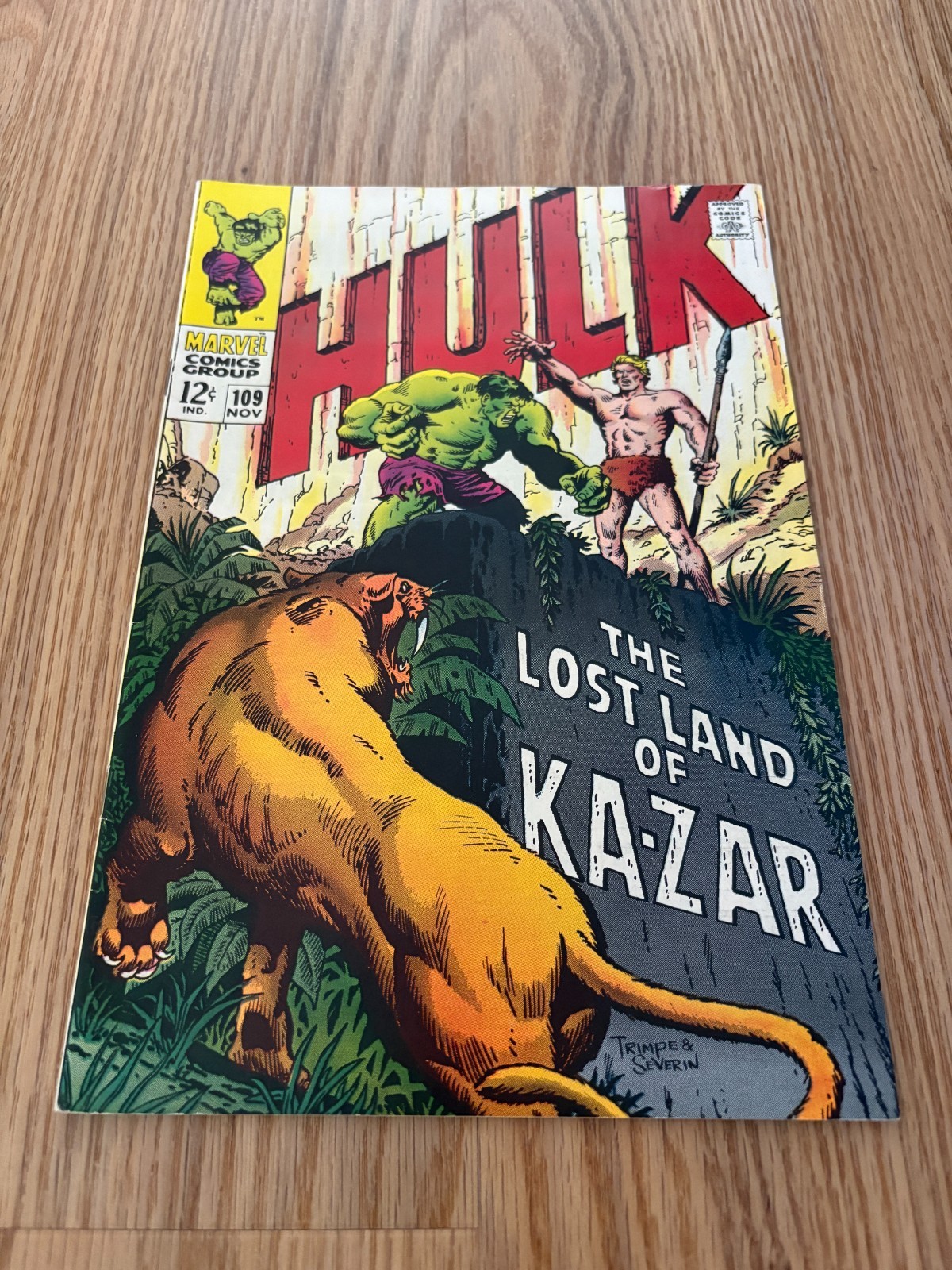Incredible Hulk  109  VF/NM  9.0  High Grade  Ka-zar  Savage Land  Marvel  cpy2