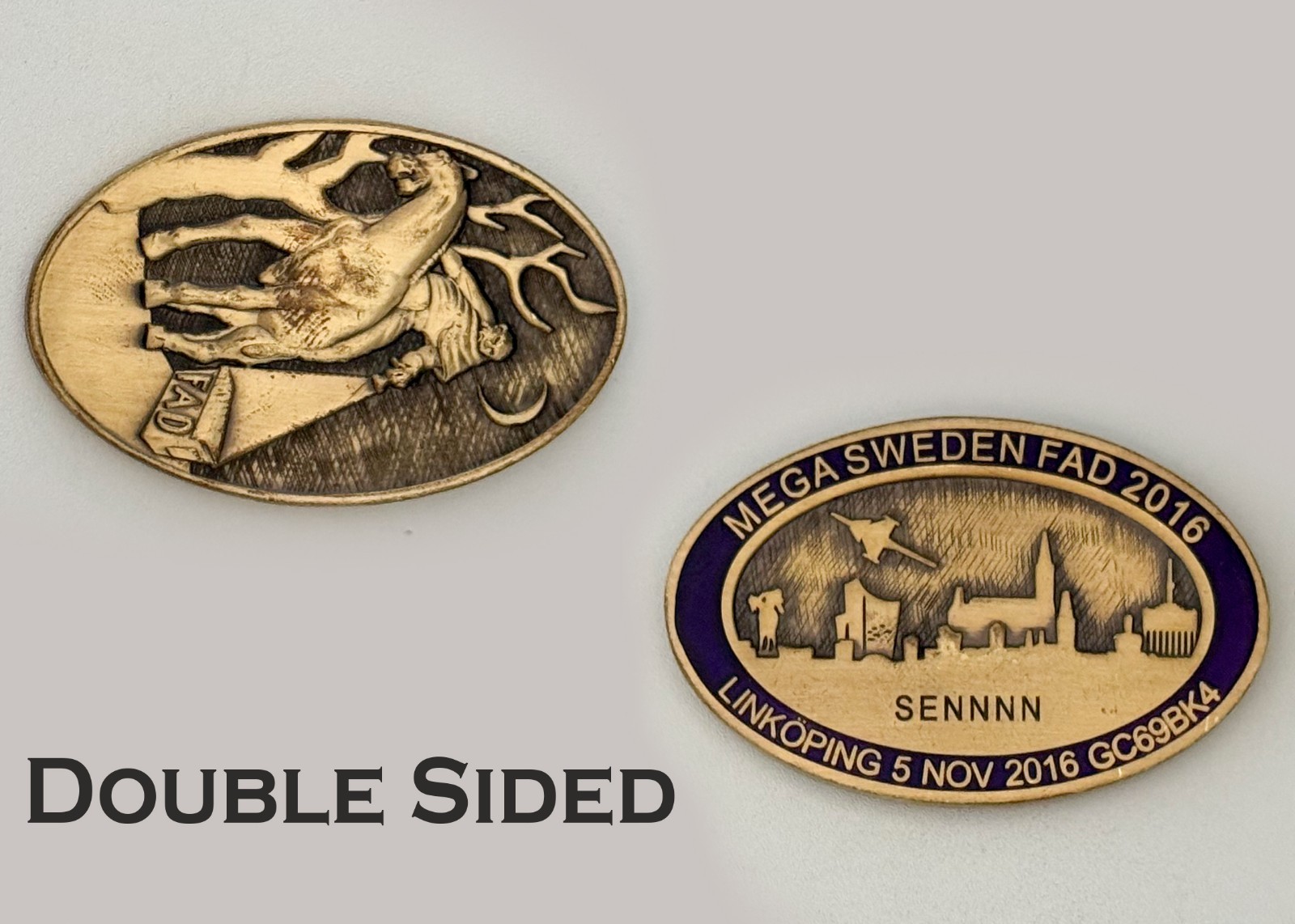 Mega Sweden FAD 2016 Linkoping SENNNN Challenge Coin  J#5