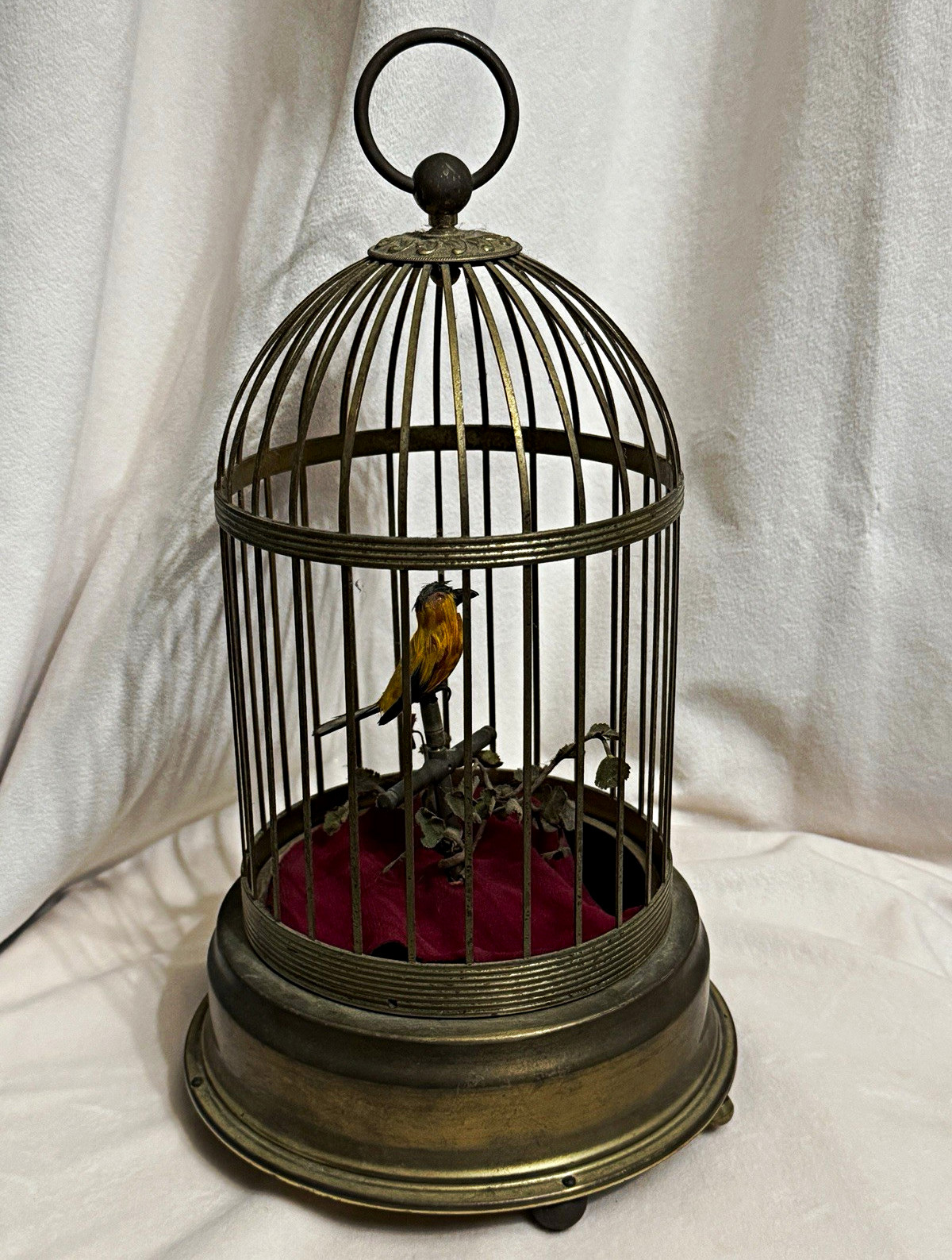 Vintage German Singing Bird Cage Automaton - For Parts / Repair - Karl Griesbaum Vintage German Singing Bird Cage Automaton - For Parts / Repair - Karl Griesbaum