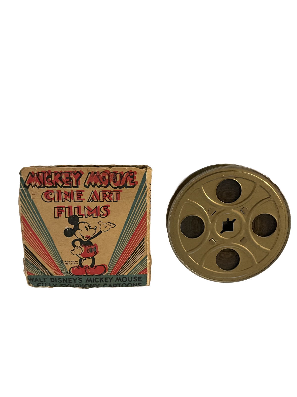 Vintage Disney Mickey Mouse Cine Art Films 16mm Movie Film Reel Box 1505-A Kongo Vintage Disney Mickey Mouse Cine Art Films 16mm Movie Film Reel Box 1505-A Kongo