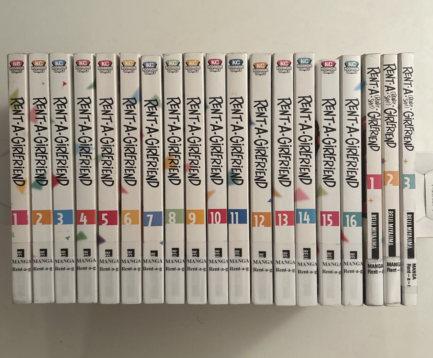 Rent a Girlfriend MANGA 1-16 Really Shy Girlfriend 1-3 SET LOT Ex-Library Eng