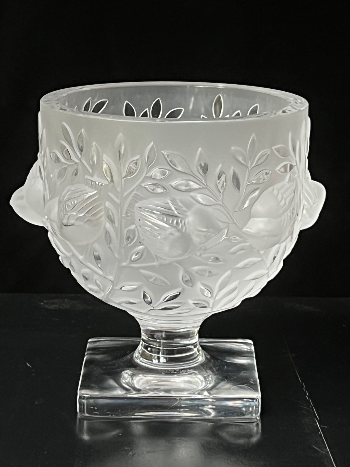Authentic Lalique Elisabeth Vase \