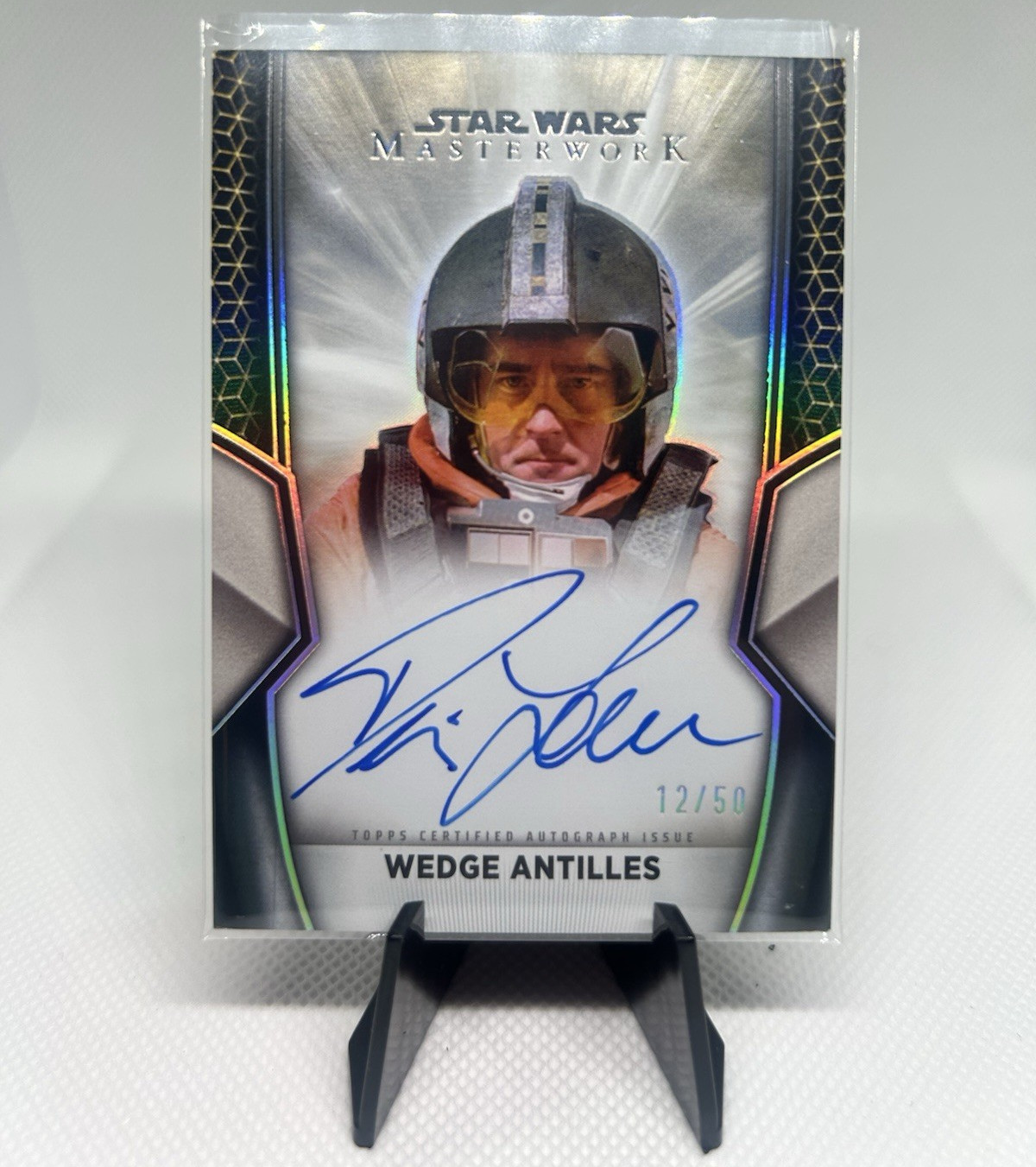 Topps Star Wars Masterwork Wedge Antilles Denis Lawson Auto A-DL /50