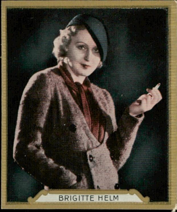 1930s Haus Gold Film Stars #2 BRIGITTE HELM Tobacco Cigarette Movie Card 1930s Haus Gold Film Stars #2 BRIGITTE HELM Tobacco Cigarette Movie Card