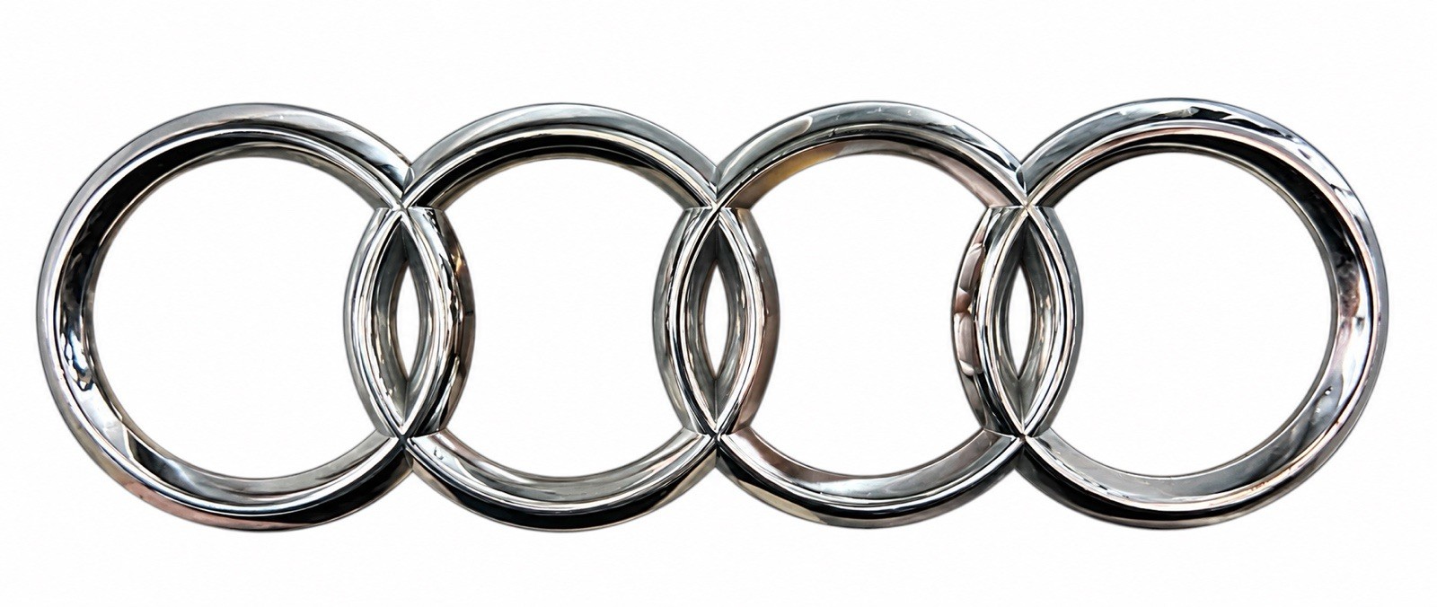 Audi Genuine OEM Chrome Rear Trunk Lid Rings Emblem Badge