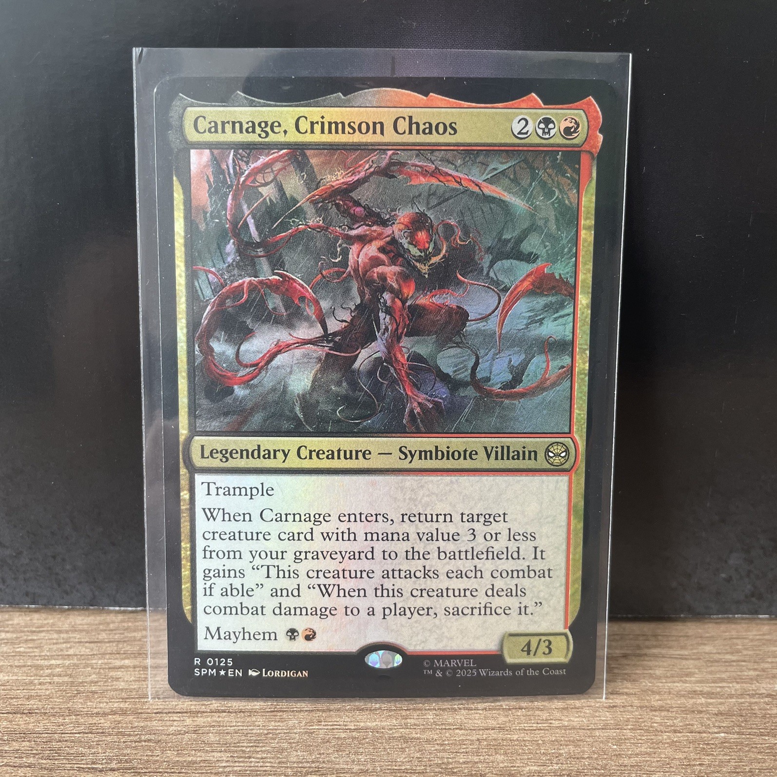 Carnage, Crimson Chaos - Spider-Man NM Magic MTG Card