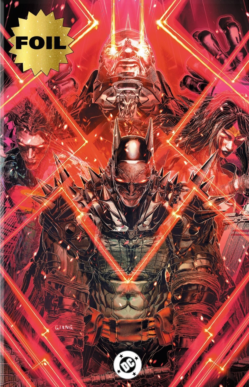 DC ALL IN SAGA DARKSEID vs WORLD 1 GIANG FOIL VIRGIN VARIANT NM PRESALE 10/28 DC ALL IN SAGA DARKSEID vs WORLD 1 GIANG FOIL VIRGIN VARIANT NM PRESALE 10/28