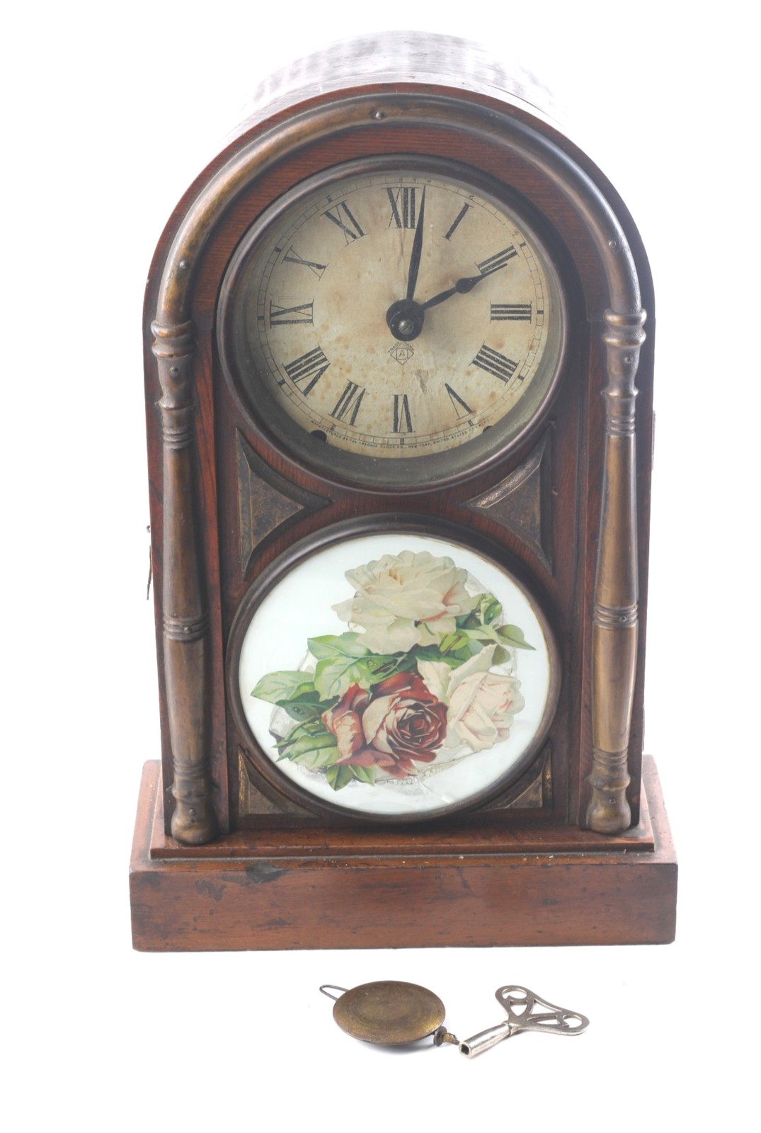 Ansonia Parlor/Mantle Antique Clock W/Pendulum & Key-CF-25 Ansonia Parlor/Mantle Antique Clock W/Pendulum & Key-CF-25