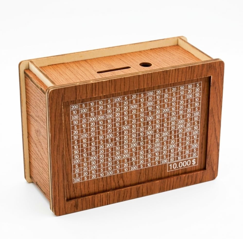 10000 Savings Challenge Box,Cashbox Kakeibo Money Saving Box, Money Vault Saving 10000 Savings Challenge Box,Cashbox Kakeibo Money Saving Box, Money Vault Saving