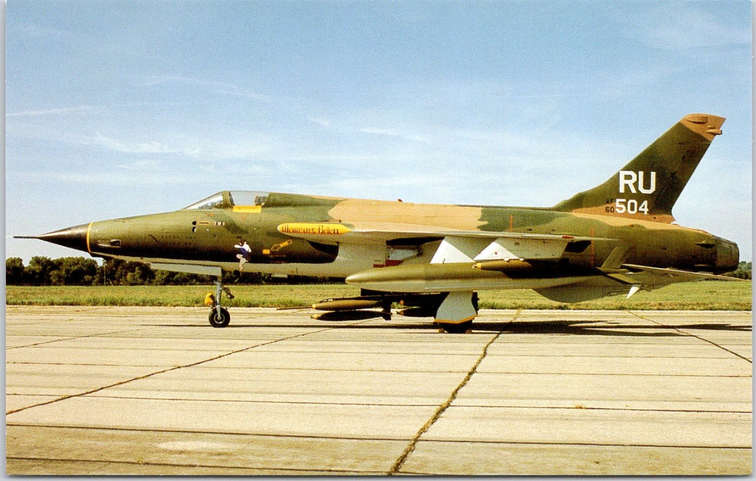 Republic F-105D Thunderchief Thud Tactical Fighter-Bomber Postcard Republic F-105D Thunderchief Thud Tactical Fighter-Bomber Postcard