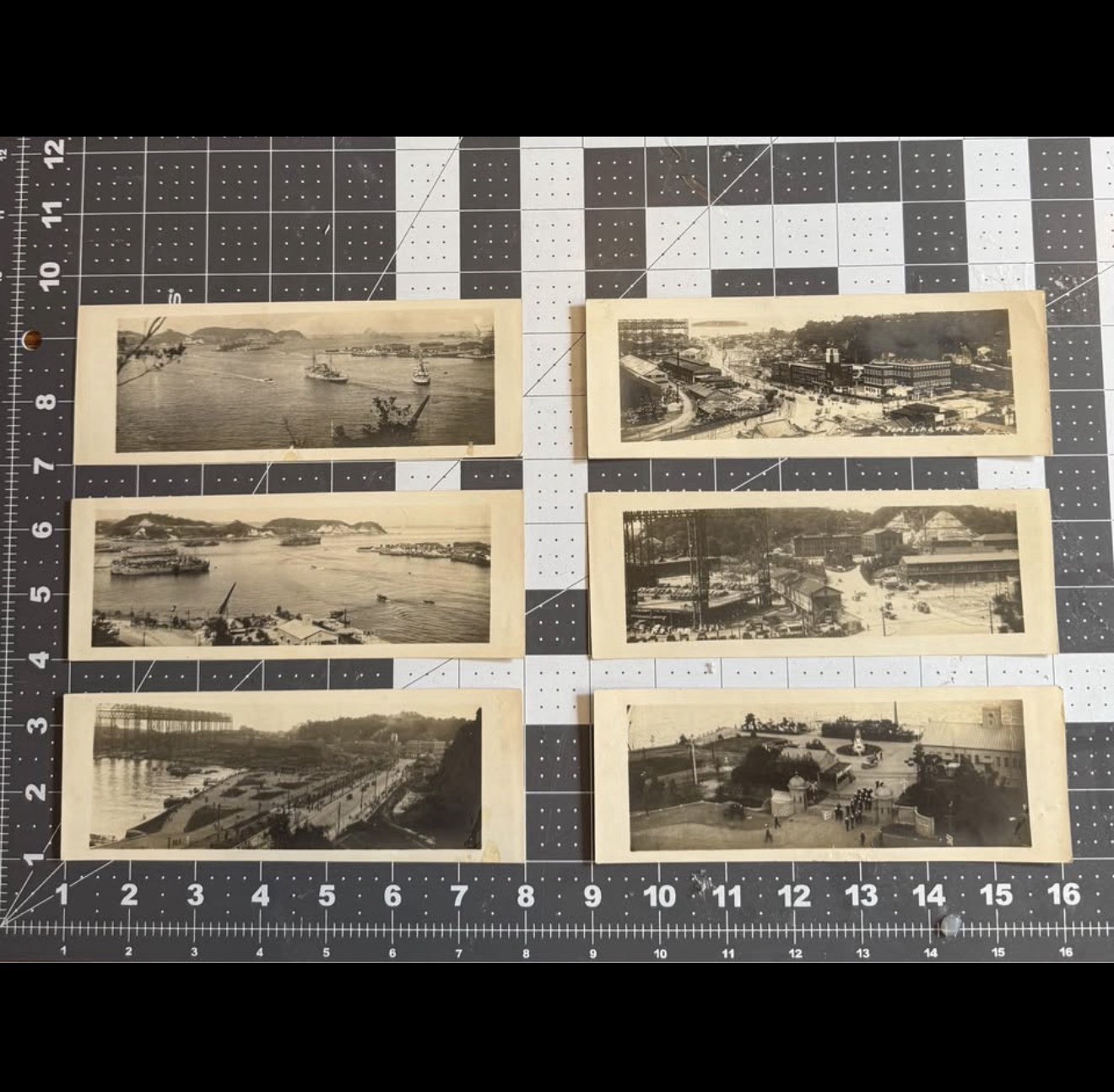 Vintage US Navy Yokosuka Japan Photo Lot 6 Panoramic Snapshots