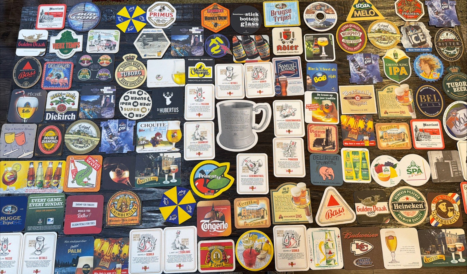 Beer/Drink Coaster Lot of 100 Nice variety, Domestic & International Beer/Drink Coaster Lot of 100 Nice variety, Domestic & International