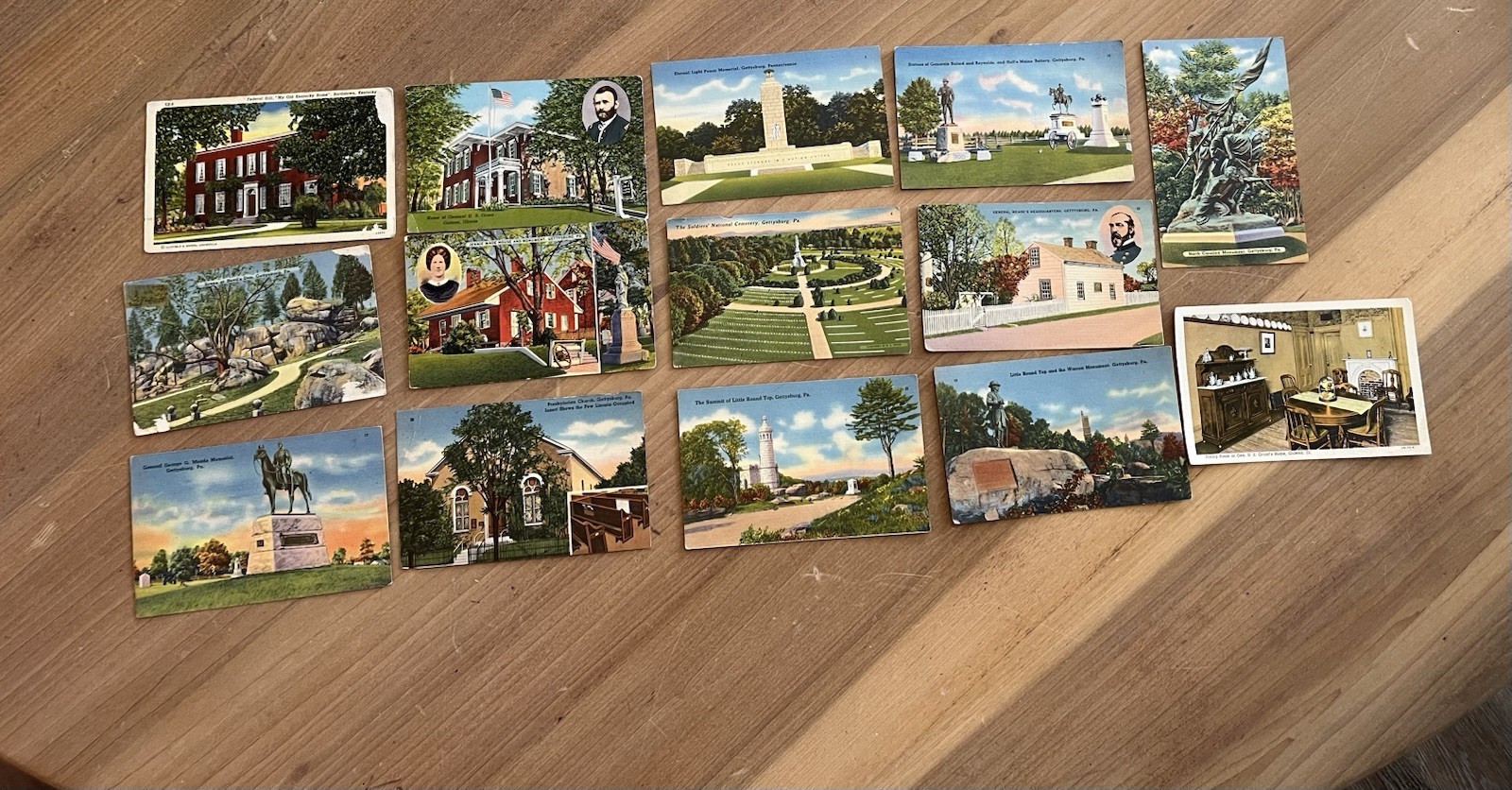 Vintage Gettysburg Postcards Collectibles Unused 14 Vintage Gettysburg Postcards Collectibles Unused 14