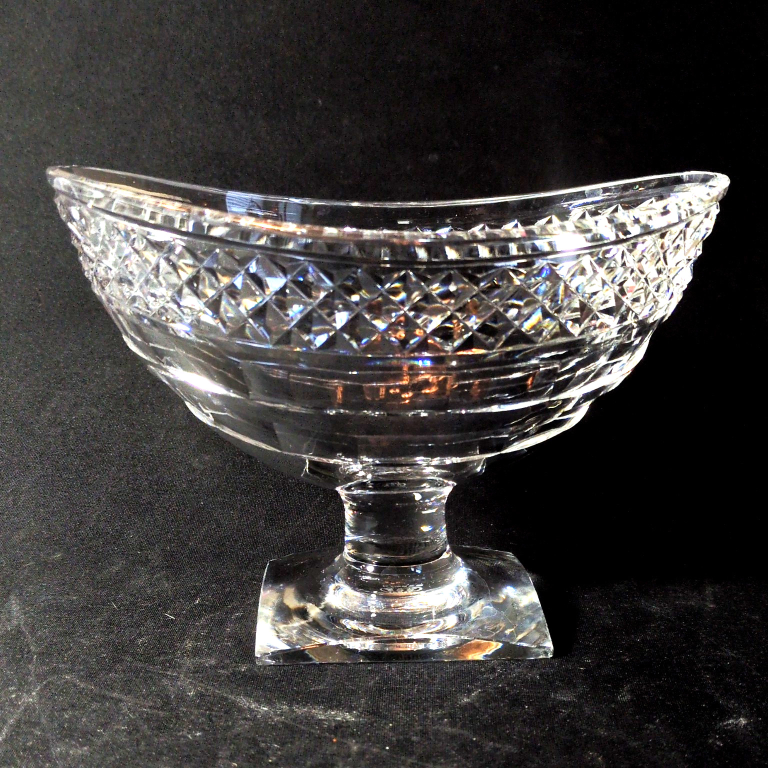 HAWKES MARQUIS OF WATERFORD MASTER SALT CELLAR, Cut Lead Crystal, 7\