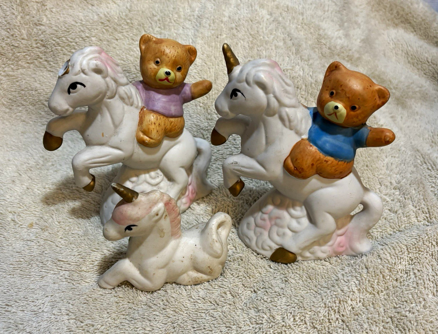 Vintage 1980s Arimark Ceramic Nursery Figurines – Pastel Porcelain Bisque Vintage 1980s Arimark Ceramic Nursery Figurines – Pastel Porcelain Bisque