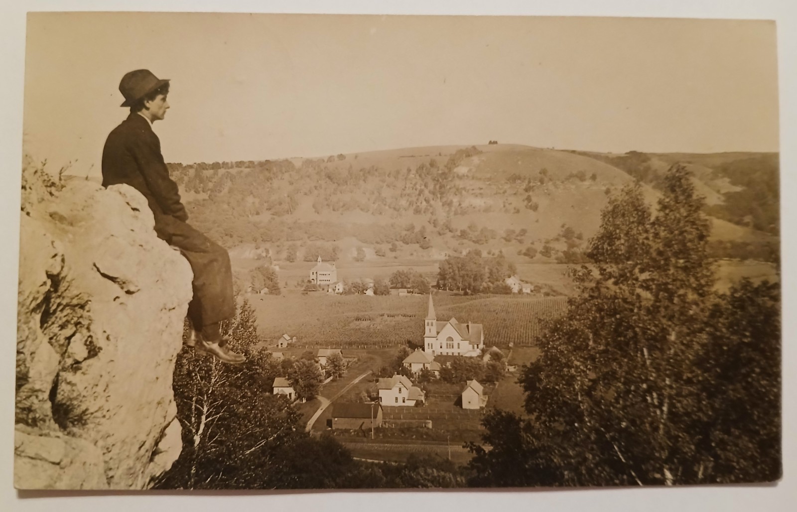 Vintage Scarce Peterson, Minnesota Real Photo Postcard