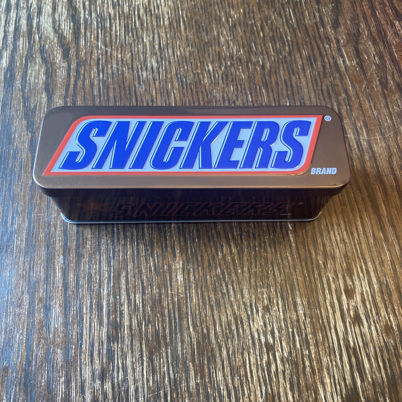 Empty Snickers Minis Candy Bar Tin Rectangular Small Mars Chocolate