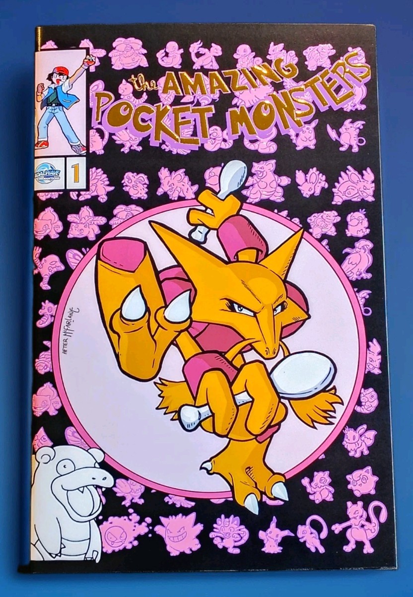 Amazing Pocket Monsters Alakazam Homage Matthew Waite + COA #97/151 Amazing Pocket Monsters Alakazam Homage Matthew Waite + COA #97/151
