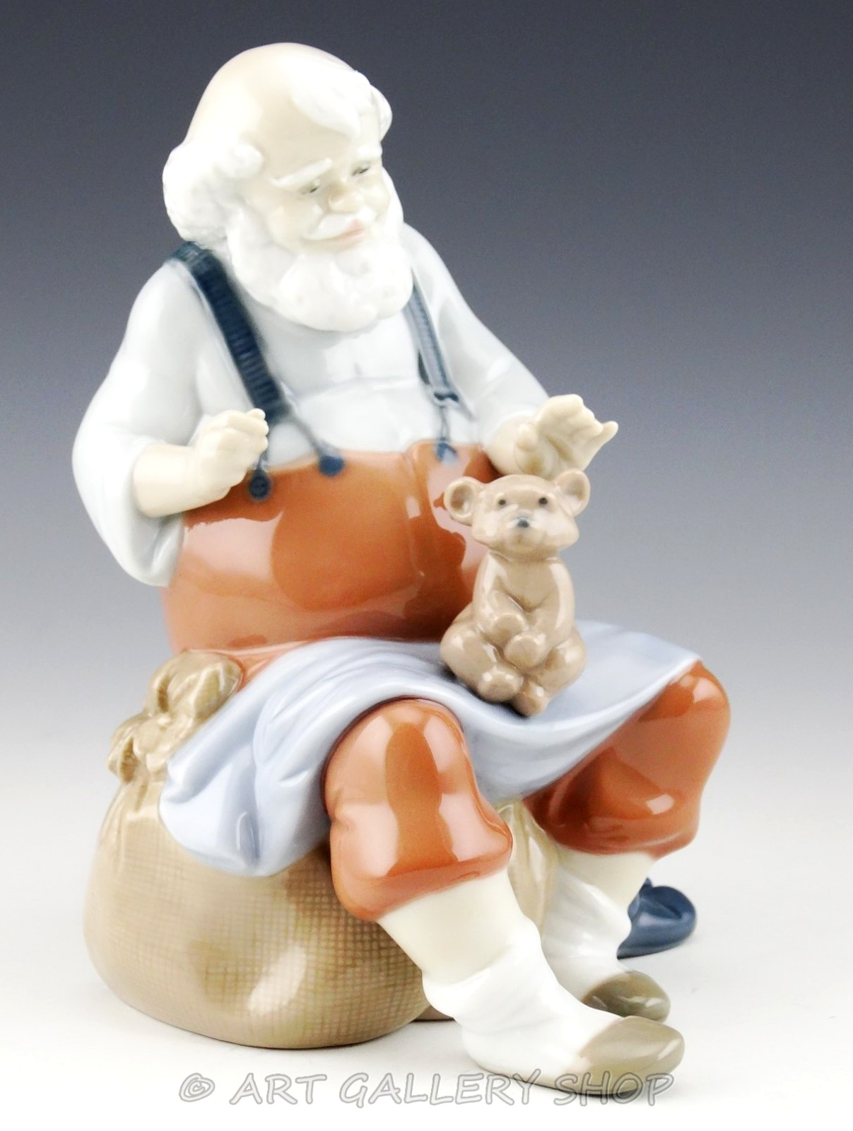 Lladro Figurine SANTA'S MAGIC TOUCH SANTA CLAUS #6774 Retired Mint but No Brush