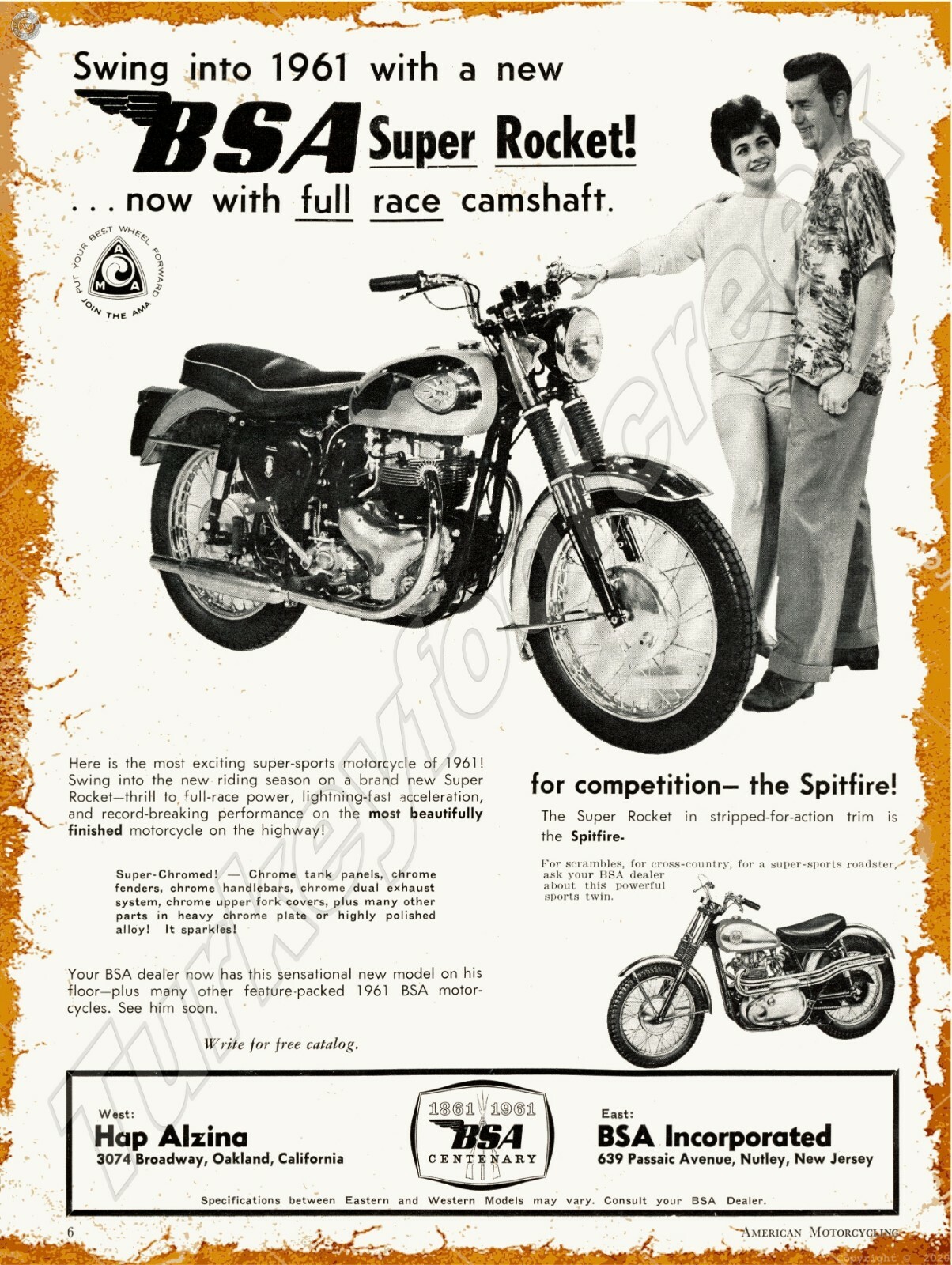  1961 BSA Super Rocket Ad 9\