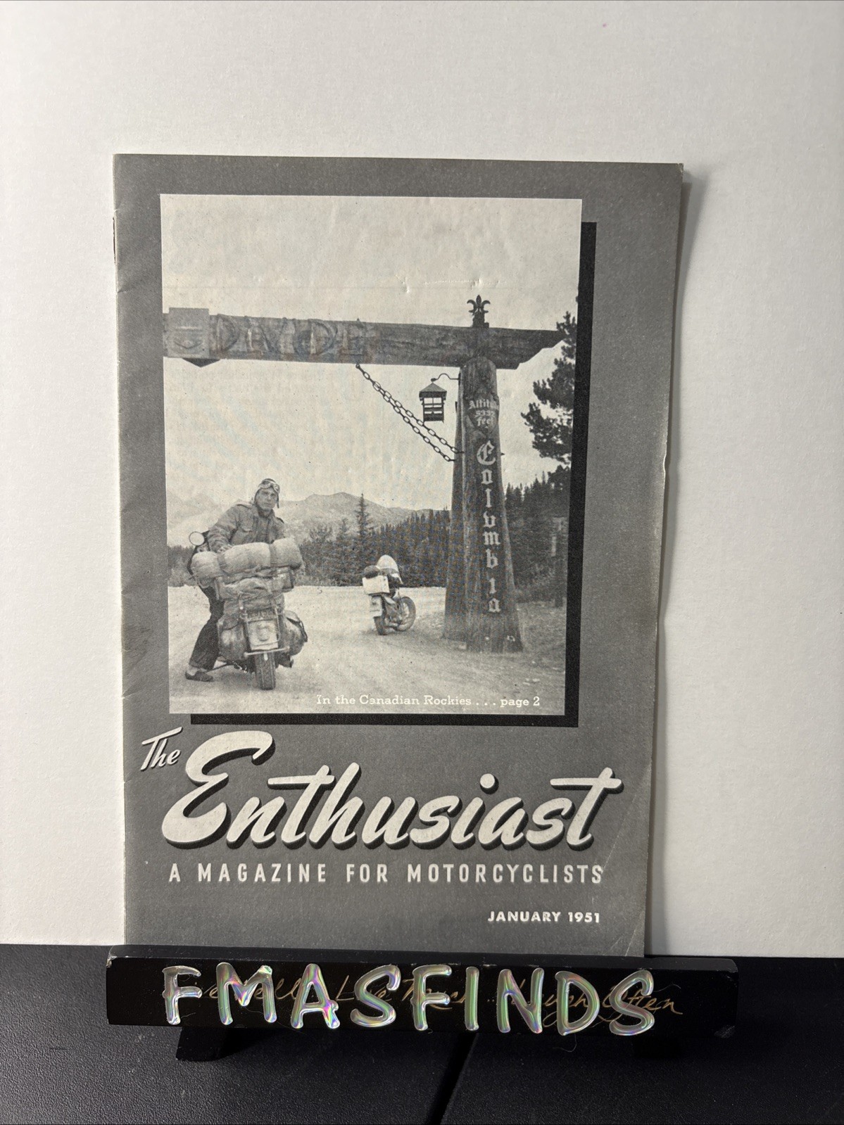 1951 January HARLEY DAVIDSON Motorcycle Magazine THE ENTHUSIAST Vintage