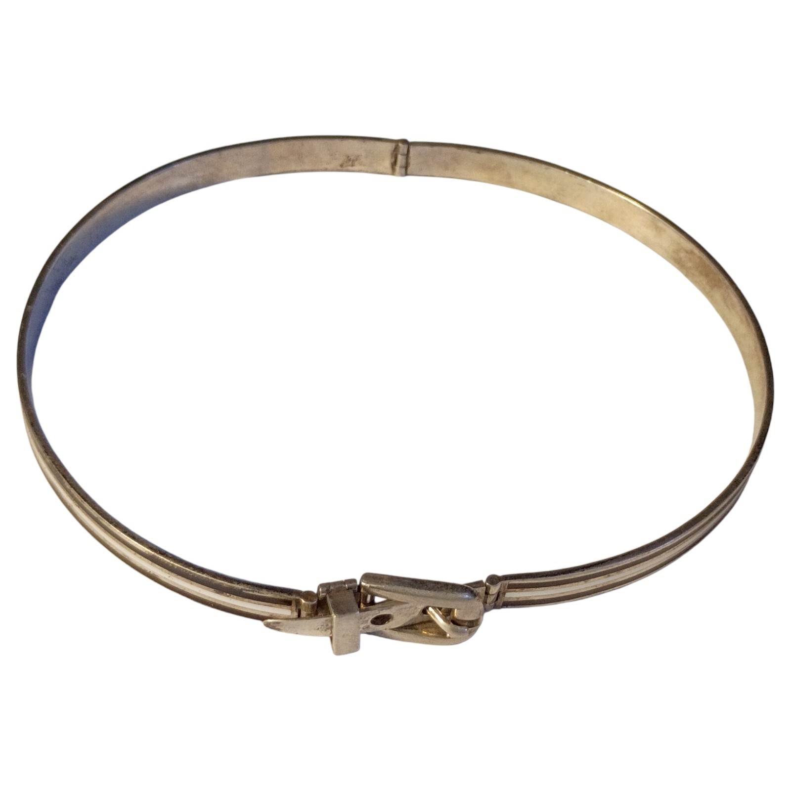 Iconic Gucci Enamel 1990s Sterling Silver Choker Necklace 15 Iconic Gucci Enamel 1990s Sterling Silver Choker Necklace 15