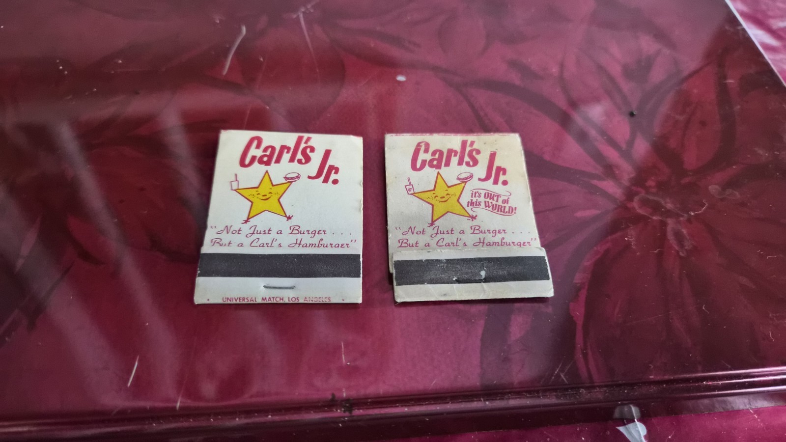 Vintage Carl's Jr Fast Food Restaurant Matchbook Anaheim CA Advertising Vintage Carl's Jr Fast Food Restaurant Matchbook Anaheim CA Advertising