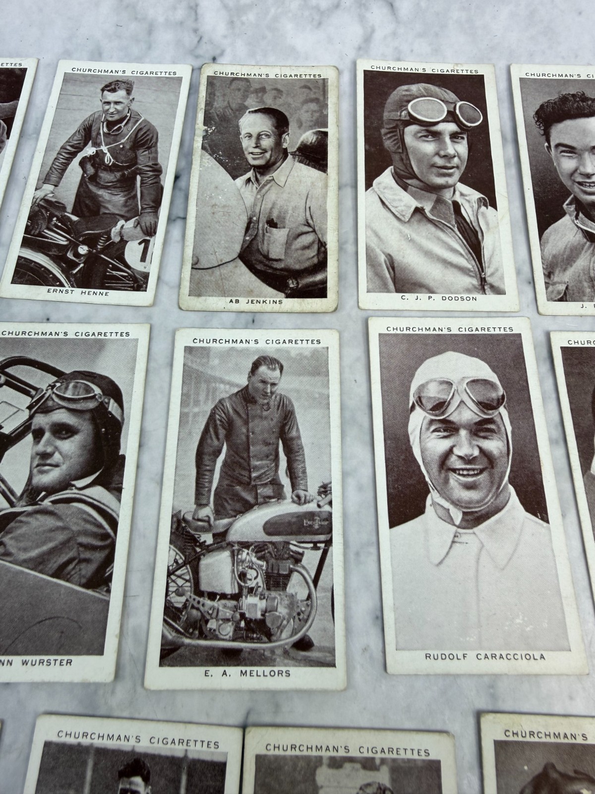 Churchman's Kings of Speed 1939 Cigarette Cards