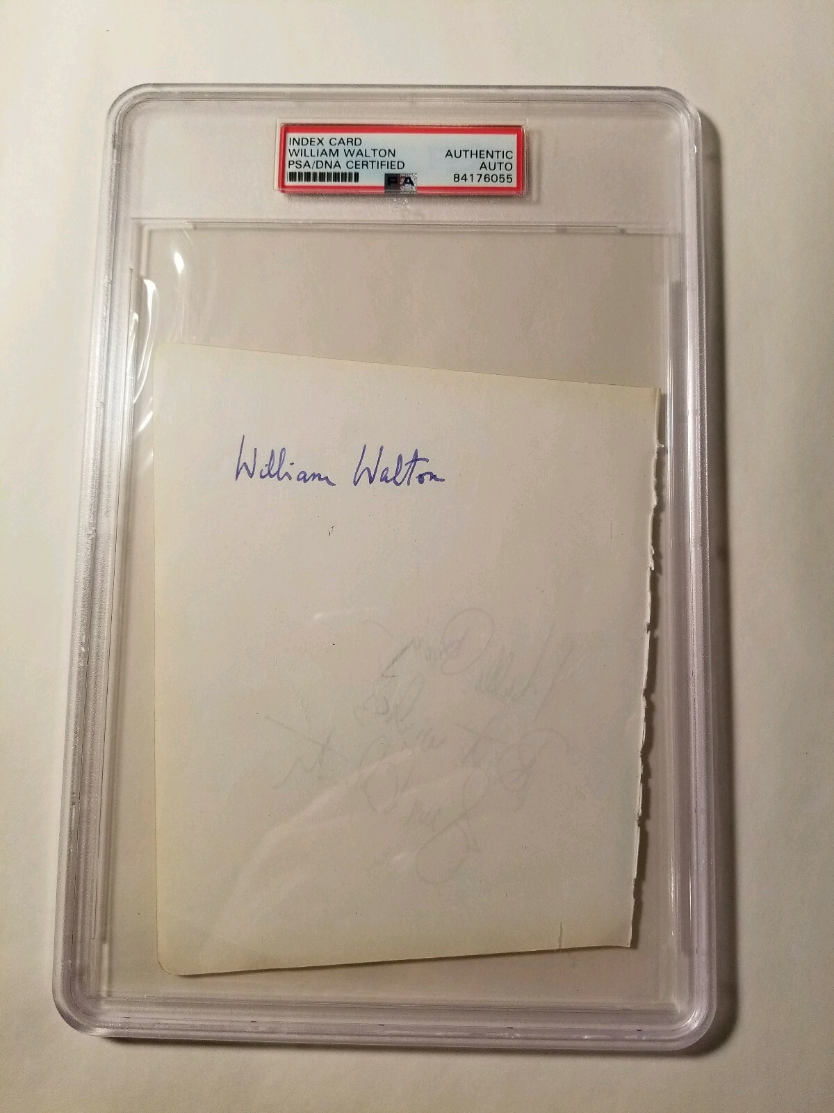William Walton Classical Composer Signed PSA DNA Autograph Cut Viola Concerto