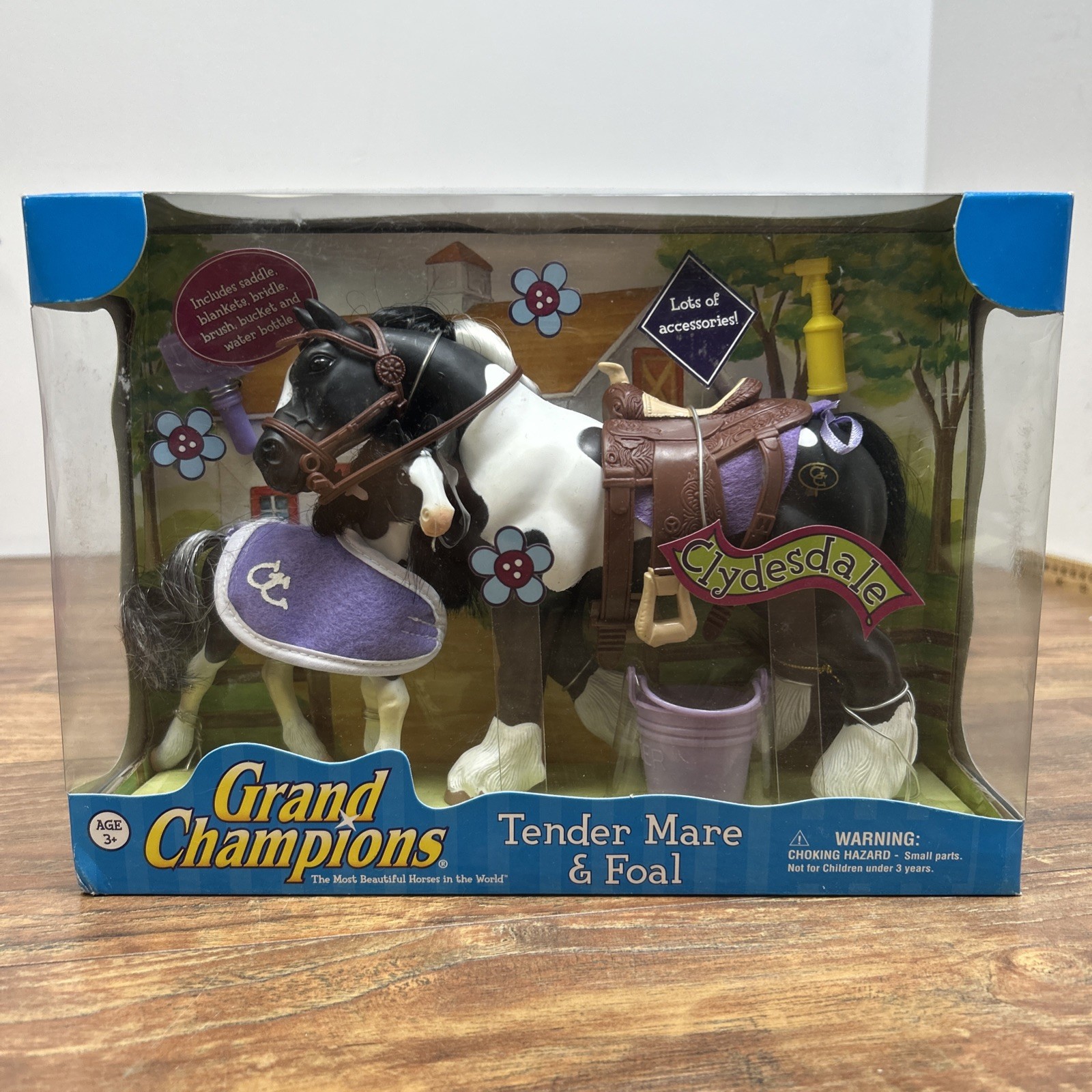 VTG Empire Grand Champions Tender Mare & Foal Playset 2006 #50124 NEW Clydesdale VTG Empire Grand Champions Tender Mare & Foal Playset 2006 #50124 NEW Clydesdale