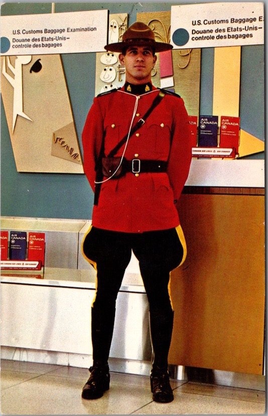 c1950s CANADA Mountie Postcard 