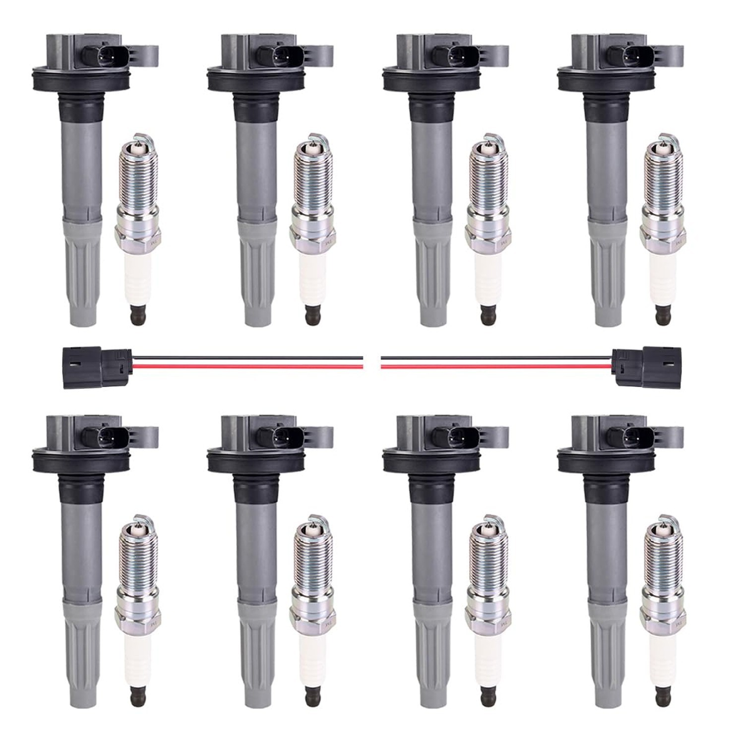 8Pcs Ignition Coil Pack Spark Plug & 2Pcs Wiring Harness for Mustang 11-15 | ... 8Pcs Ignition Coil Pack Spark Plug & 2Pcs Wiring Harness for Mustang 11-15 | ...